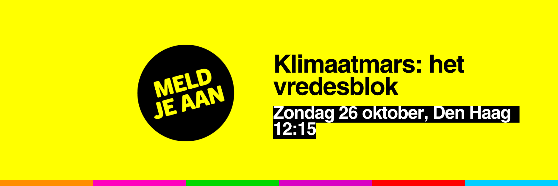 Klimaatmars: het vredesblok 