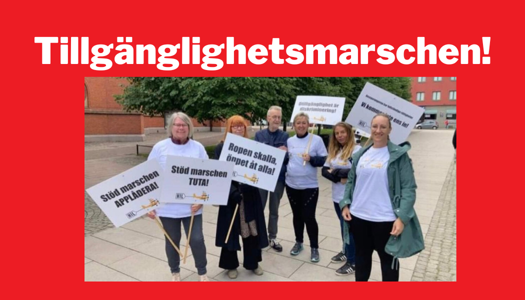 Vi deltar i tillgänglighetsmarschen!