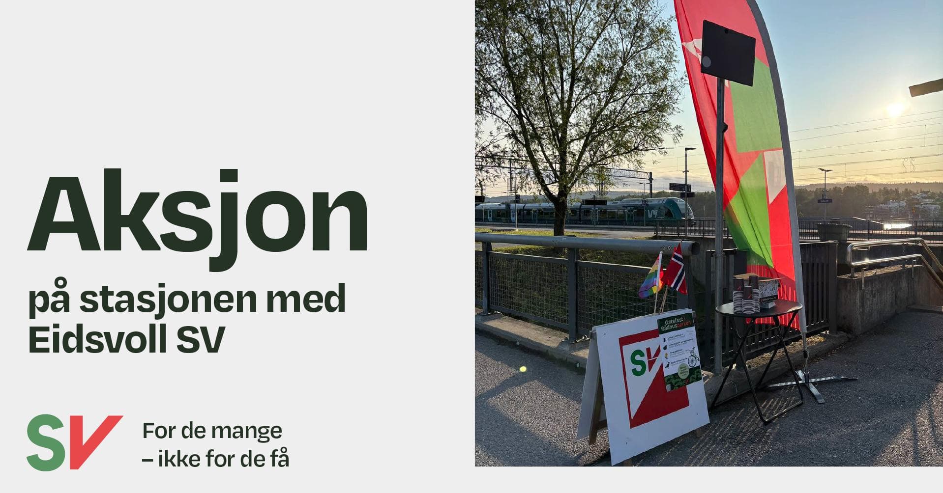 Ettermiddagsaksjon ved Eidsvoll stasjon
