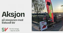 Morgenaksjon ved Eidsvoll verk stasjon