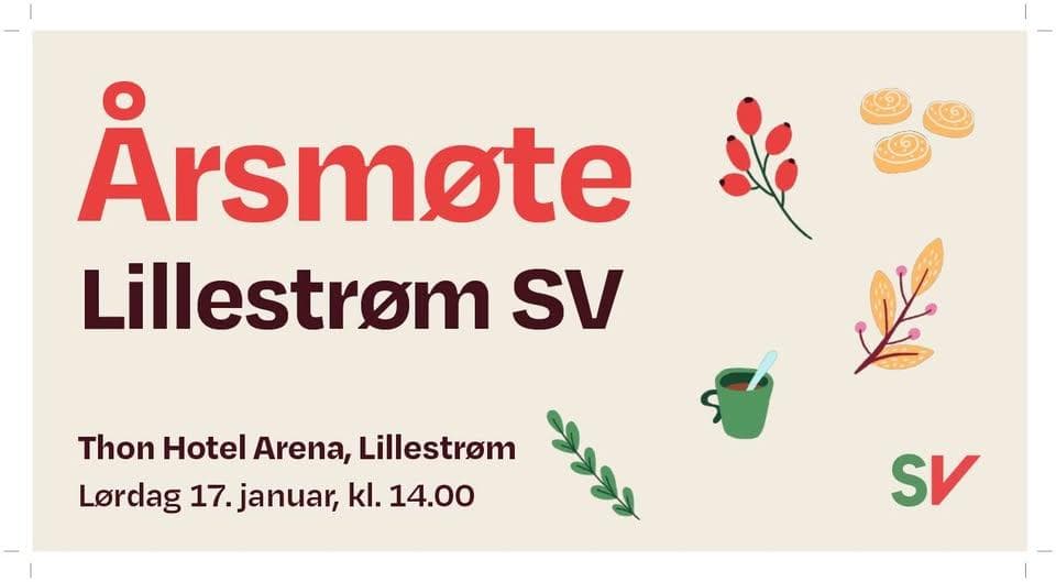 Årsmøte 2026 i Lillestrøm SV