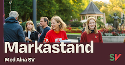 Markastand med Alna SV