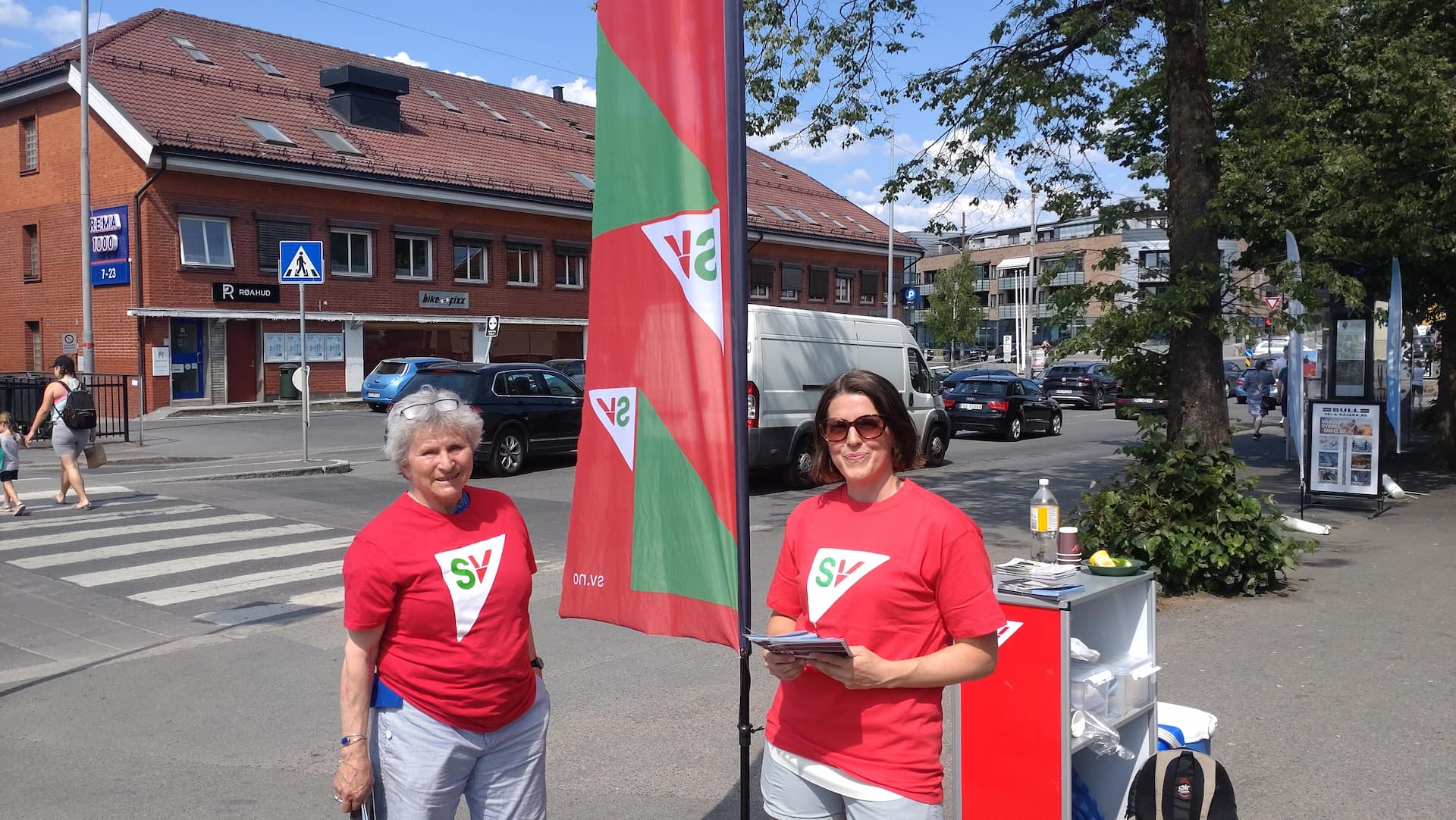 Valgkamp-stand på Røa
